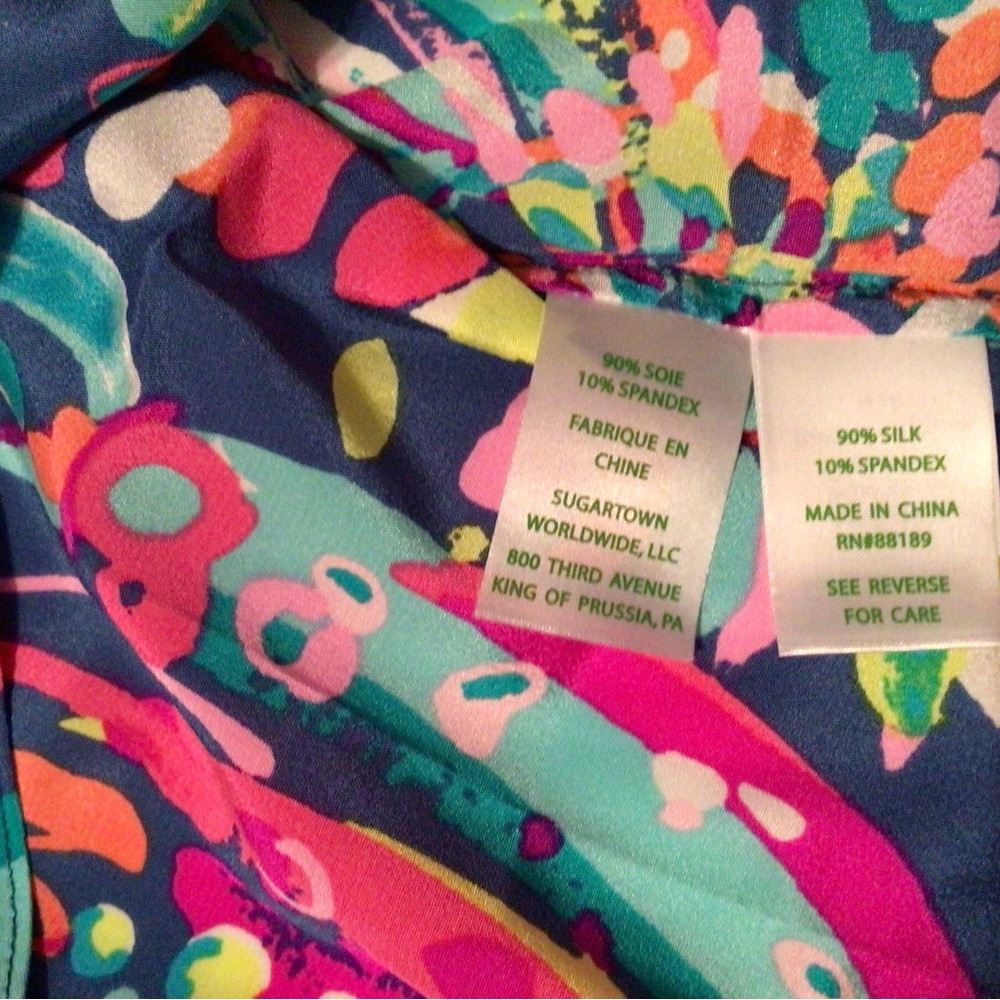 NWT Lilly Pulitzer Festive Off the Shoulder Shift dress ~Small - Picture 9 of 10